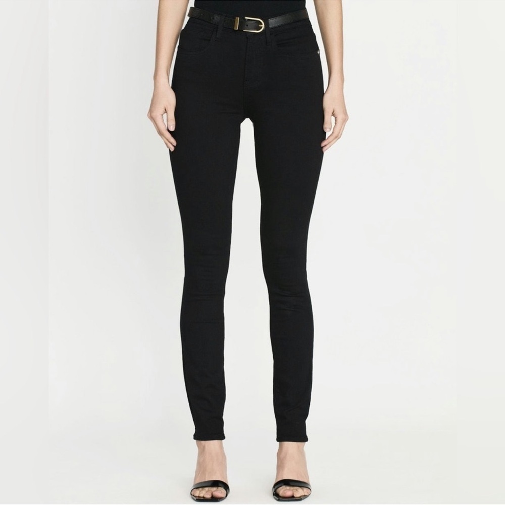 Frame Black Le High Skinny Jeans